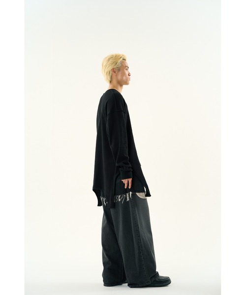 DISCOVERED(ディスカバード)の「GARTER WAFFLE CUTSEWN(Tシャツ/カットソー・メンズ・ナチュラル/ブラック/グレー・LARGE/SMALL)」の17枚目の写真