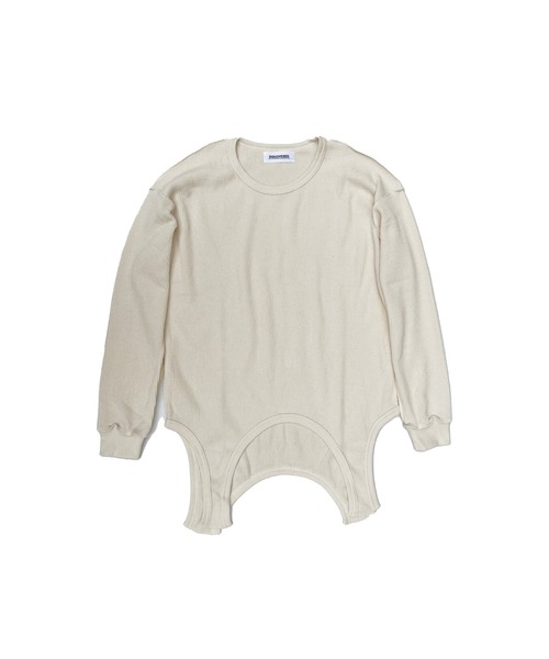 DISCOVERED(ディスカバード)の「GARTER WAFFLE CUTSEWN(Tシャツ/カットソー・メンズ・ナチュラル/ブラック/グレー・LARGE/SMALL)」の22枚目の写真