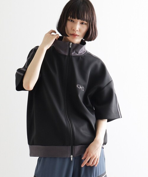 新品★タケオキクチ/ジャージソフトジャケット/黒/【L】 セットアップ対応ソフトサーモジャケット