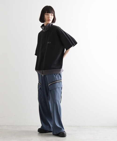 新品★タケオキクチ/ジャージソフトジャケット/黒/【L】 セットアップ対応ソフトサーモジャケット