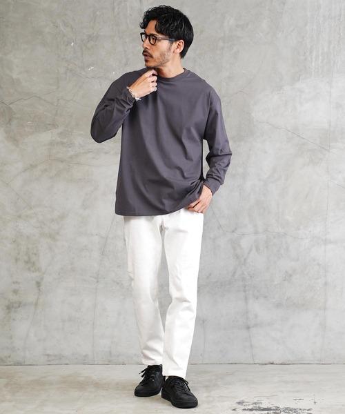 jiggys shop（ジギーズショップ）の「接触冷感 UVカット 吸汗速乾 プレーティング ロンT カットソー（Tシャツ/カットソー・メンズ・ブラック/ホワイト/スミクロ/ベージュ系その他・X-LARGE/LARGE/MEDIUM）」の22枚目の写真