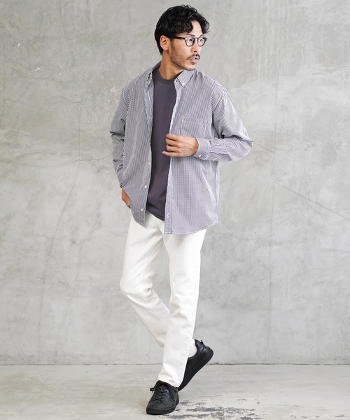 jiggys shop（ジギーズショップ）の「接触冷感 UVカット 吸汗速乾 プレーティング ロンT カットソー（Tシャツ/カットソー・メンズ・ブラック/ホワイト/スミクロ/ベージュ系その他・X-LARGE/LARGE/MEDIUM）」の21枚目の写真