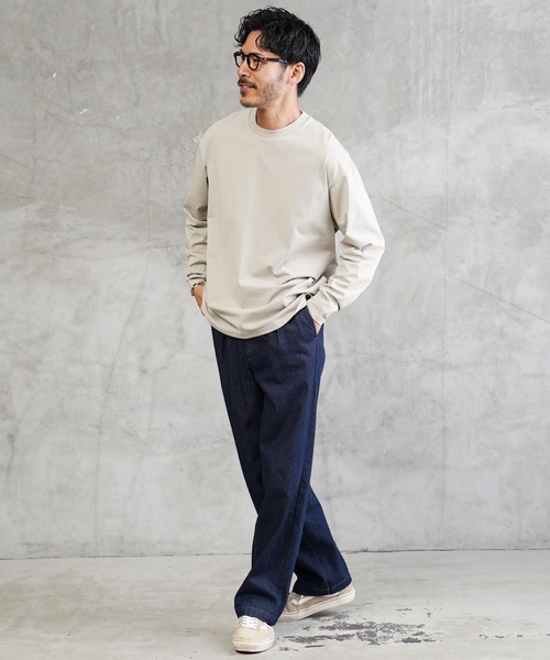 jiggys shop（ジギーズショップ）の「接触冷感 UVカット 吸汗速乾 プレーティング ロンT カットソー（Tシャツ/カットソー・メンズ・ブラック/ホワイト/スミクロ/ベージュ系その他・X-LARGE/LARGE/MEDIUM）」の19枚目の写真