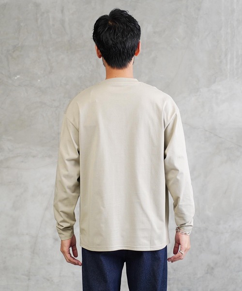 jiggys shop（ジギーズショップ）の「接触冷感 UVカット 吸汗速乾 プレーティング ロンT カットソー（Tシャツ/カットソー・メンズ・ブラック/ホワイト/スミクロ/ベージュ系その他・X-LARGE/LARGE/MEDIUM）」の15枚目の写真