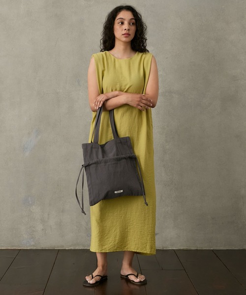 Sand wash cotton 2way drawstring bag / サンドウォッシュ