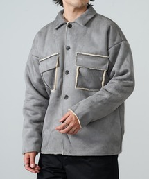 【MAISON CLUB】フェイクムートン裏ボアCPOシャツ MZJ