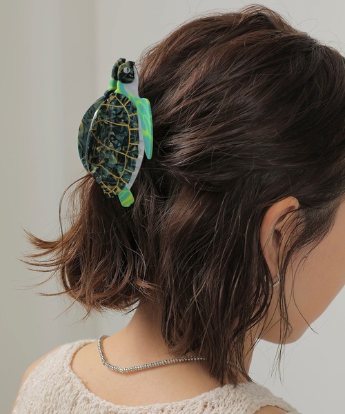 セール】海の動物 クジラ ジンベイザメ カメ 魚 ヘアクリップ バンス