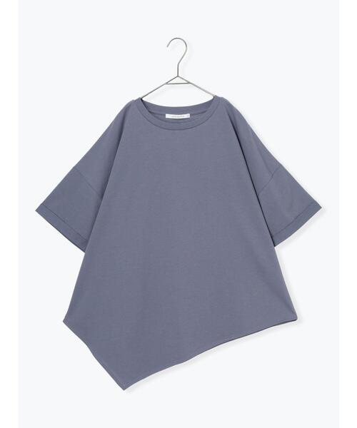 sm2rhythm（サマンサモスモスリズム）の「アシンメトリープルオーバー（Tシャツ/カットソー・レディース・オフホワイト/ブラック/ブルー・F）」の16枚目の写真