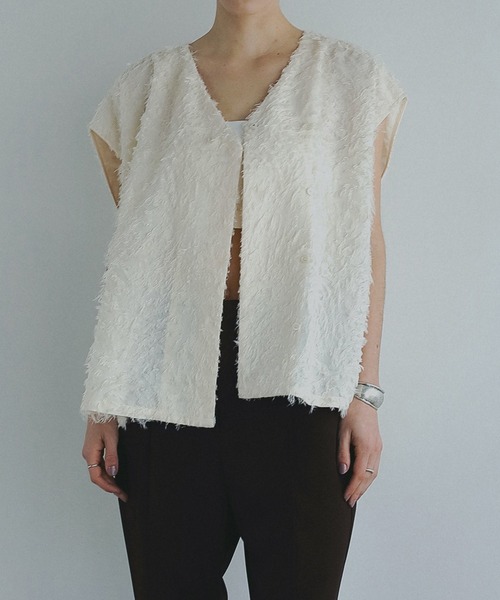 トップス FRINGE OPEN BLOUSE FRINGE OPEN BLOUSE（シャツ/ブラウス）｜MANOF（マノフ）の