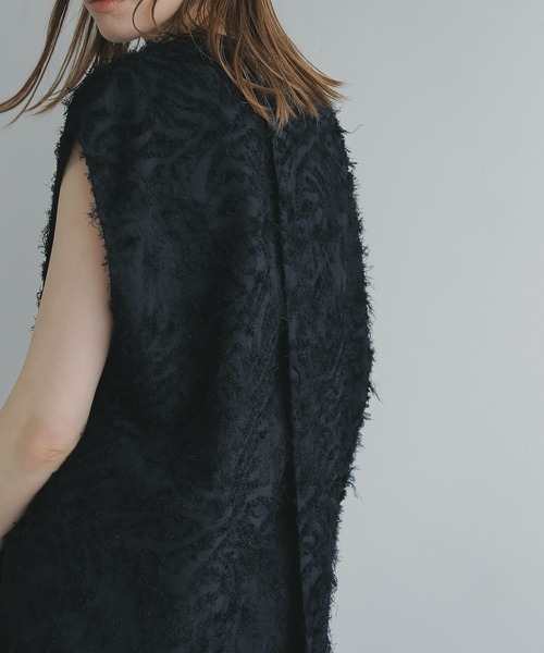 MANOF(マノフ)の「FRINGE OPEN BLOUSE(シャツ/ブラウス・レディース・アイボリー/ブラック・FREE)」の17枚目の写真
