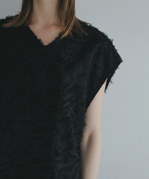 FRINGE OPEN BLOUSE（シャツ/ブラウス）｜MANOF（マノフ）の