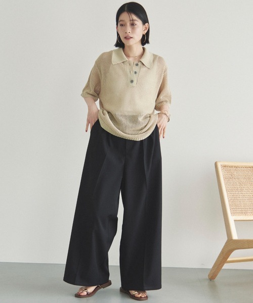 【美品】theory セーター ニット ポロ JOSE MOON ニット セーター MINIMUM POLO KNIT/ミニマムポロ