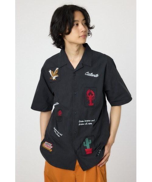 RODEO CROWNS WIDE BOWL(ロデオクラウンズワイドボウル)の「バラエティークラフトシャツ(シャツ/ブラウス・メンズ・ベージュ/ブラック/スモークピンク・MEDIUM/LARGE)」の2枚目の写真