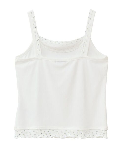 earth music&ecology（アースミュージックアンドエコロジー）の「レイヤードキャミソール（キャミソール・レディース・グレー/アイボリー・M/S）」の11枚目の写真