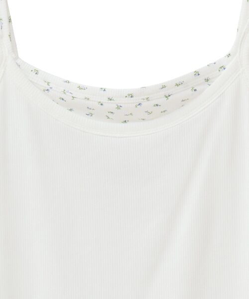 earth music&ecology（アースミュージックアンドエコロジー）の「レイヤードキャミソール（キャミソール・レディース・グレー/アイボリー・M/S）」の12枚目の写真