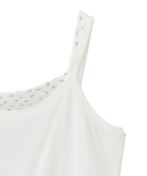 earth music&ecology（アースミュージックアンドエコロジー）の「レイヤードキャミソール（キャミソール・レディース・グレー/アイボリー・M/S）」の13枚目の写真