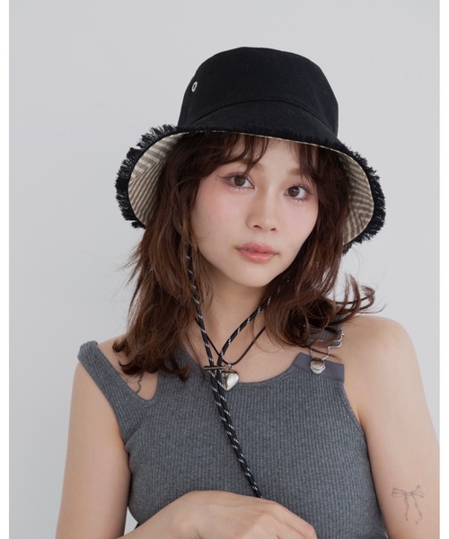 jumelle（ジュメロ）の「【Casselini】リバーシブルバケハ（ハット・レディース・アイボリー/ブラック・FREE）」の13枚目の写真