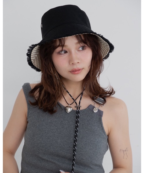 jumelle（ジュメロ）の「【Casselini】リバーシブルバケハ（ハット・レディース・アイボリー/ブラック・FREE）」の12枚目の写真