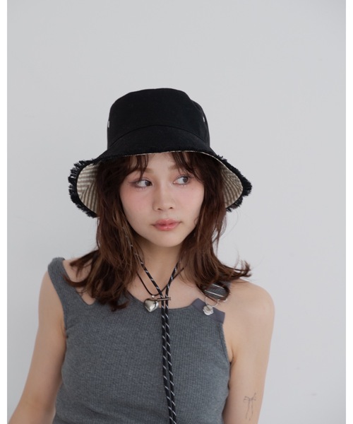 jumelle（ジュメロ）の「【Casselini】リバーシブルバケハ（ハット・レディース・アイボリー/ブラック・FREE）」の9枚目の写真