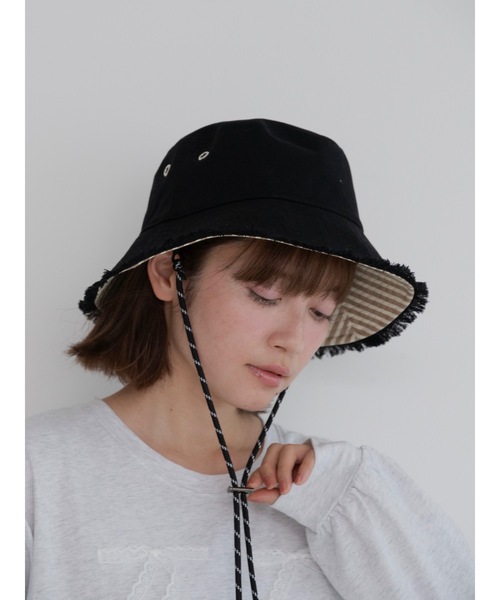 jumelle（ジュメロ）の「【Casselini】リバーシブルバケハ（ハット・レディース・アイボリー/ブラック・FREE）」の7枚目の写真