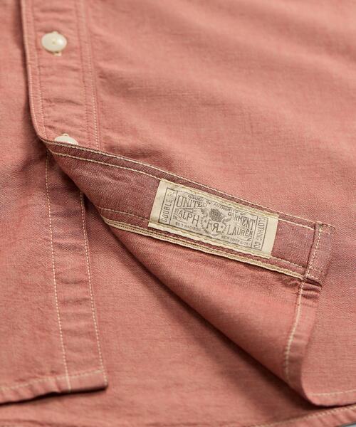 RRL（ダブル アール エル）の「セルビッジディテールド シャンブレー ワークシャツ（シャツ/ブラウス・メンズ・レッド・L/M/S/XL）」の4枚目の写真