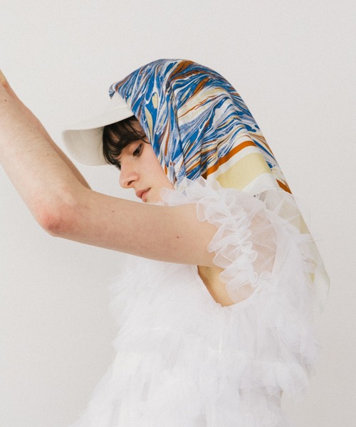 LA BELLE ETUDE（ラベルエチュード）の「ボリュームチュール×カットソーデザインチュニック（Tシャツ/カットソー・レディース・ホワイト/ブラック/カーキ・FREE）」の12枚目の写真