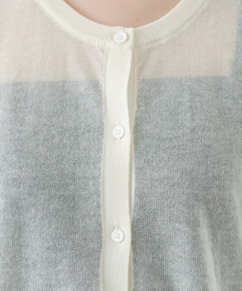 WILLOW（ウィロー）の「【willow】2WAYシアーペプラムパフスリーブニット（ニット/セーター・レディース・オフホワイト/ブラック/オレンジ・ONE SIZE）」の7枚目の写真