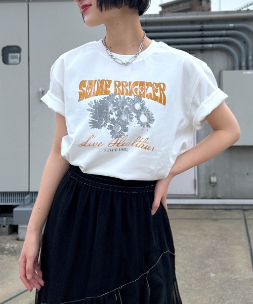 PAGEBOY（ページボーイ）の「アソートルーズＴシャツ（Tシャツ/カットソー・レディース・ブルー系その他/ピンク系その他/オレンジ系その他/オートミール/ホワイト系その他/ブラック系その他/ホワイト系その他2/ホワイト系その他3/ブラック系その他2/ブラック系その他3・FREE）」の3枚目の写真