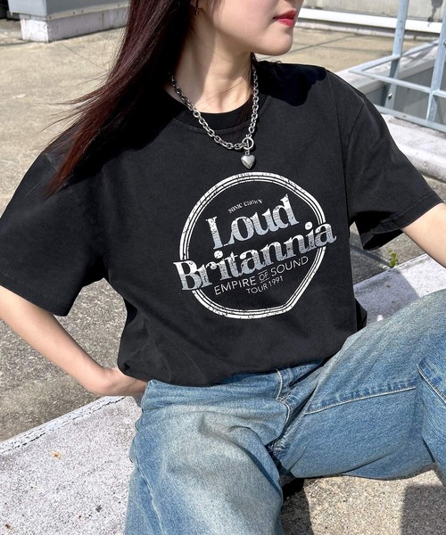 PAGEBOY（ページボーイ）の「アソートルーズＴシャツ（Tシャツ/カットソー・レディース・ブルー系その他/ピンク系その他/オレンジ系その他/オートミール/ホワイト系その他/ブラック系その他/ホワイト系その他2/ホワイト系その他3/ブラック系その他2/ブラック系その他3・FREE）」の6枚目の写真