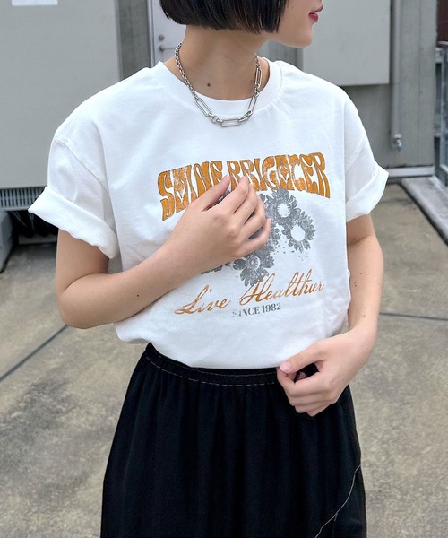PAGEBOY（ページボーイ）の「アソートルーズＴシャツ（Tシャツ/カットソー・レディース・ブルー系その他/ピンク系その他/オレンジ系その他/オートミール/ホワイト系その他/ブラック系その他/ホワイト系その他2/ホワイト系その他3/ブラック系その他2/ブラック系その他3・FREE）」の17枚目の写真