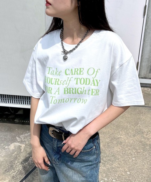 PAGEBOY（ページボーイ）の「アソートルーズＴシャツ（Tシャツ/カットソー・レディース・ブルー系その他/ピンク系その他/オレンジ系その他/オートミール/ホワイト系その他/ブラック系その他/ホワイト系その他2/ホワイト系その他3/ブラック系その他2/ブラック系その他3・FREE）」の14枚目の写真