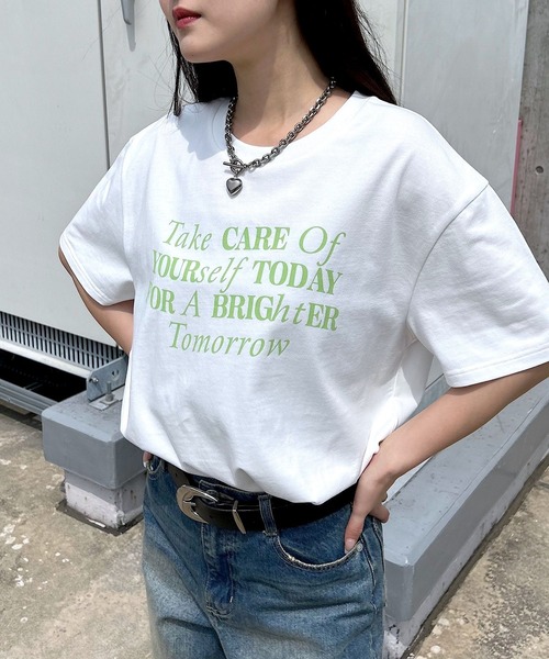 PAGEBOY（ページボーイ）の「アソートルーズＴシャツ（Tシャツ/カットソー・レディース・ブルー系その他/ピンク系その他/オレンジ系その他/オートミール/ホワイト系その他/ブラック系その他/ホワイト系その他2/ホワイト系その他3/ブラック系その他2/ブラック系その他3・FREE）」の13枚目の写真