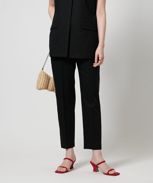 ユナイテッドアローズ、LOEFF ブラック 花柄 テーパードパンツ 中古・古着通販】UNITED ARROWS (ユナイテッドアローズ
