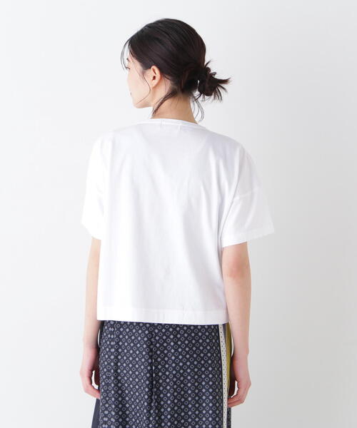 human woman（ヒューマンウーマン）の「◆メッセージロゴＴシャツ（Tシャツ/カットソー・レディース・カーキ/ホワイト/グリーン・MEDIUM）」の20枚目の写真