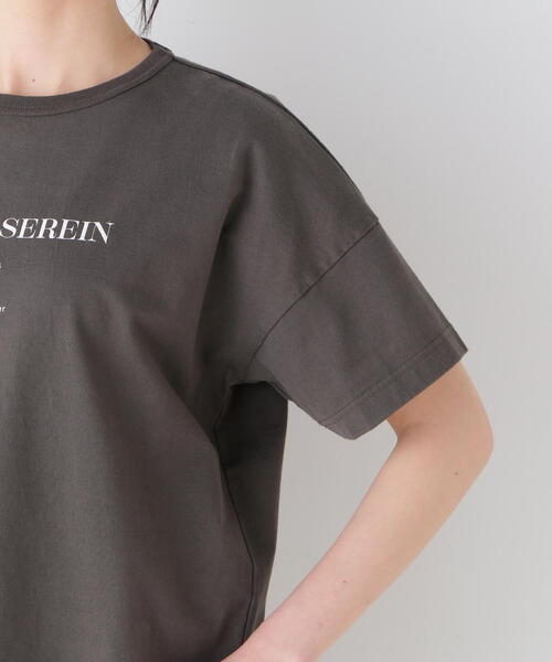 human woman（ヒューマンウーマン）の「◆メッセージロゴＴシャツ（Tシャツ/カットソー・レディース・カーキ/ホワイト/グリーン・MEDIUM）」の8枚目の写真