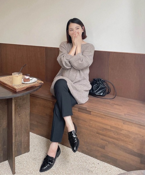 Fabby fabby（ファビィーファビィー）の「ローファーマニッシュシューズ（ローファー・レディース・シルバー/ゴールド/レオパード/ブラック/ブラック系その他/オフホワイト・LARGE/MEDIUM/SMALL）」の10枚目の写真