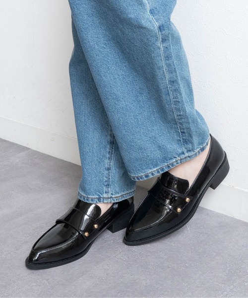 Fabby fabby（ファビィーファビィー）の「ローファーマニッシュシューズ（ローファー・レディース・シルバー/ゴールド/レオパード/ブラック/ブラック系その他/オフホワイト・LARGE/MEDIUM/SMALL）」の22枚目の写真