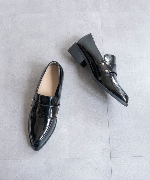 Fabby fabby（ファビィーファビィー）の「ローファーマニッシュシューズ（ローファー・レディース・シルバー/ゴールド/レオパード/ブラック/ブラック系その他/オフホワイト・LARGE/MEDIUM/SMALL）」の9枚目の写真