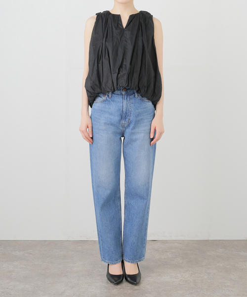 La TOTALITE(ラトータリテ)の「【洗える】ne Quittez pas/ヌキテパ BALLOON TOP(シャツ/ブラウス・レディース・ホワイト/ブラック・FREE)」の12枚目の写真