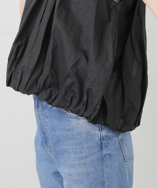 La TOTALITE(ラトータリテ)の「【洗える】ne Quittez pas/ヌキテパ BALLOON TOP(シャツ/ブラウス・レディース・ホワイト/ブラック・FREE)」の18枚目の写真