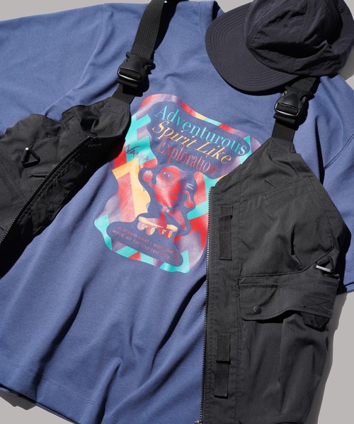 NANGA(ナンガ)の「NANGA / ナンガ ECOHYBRID TEE (SBM PT) エコハイブリッドティー(Tシャツ/カットソー・メンズ・ブラック/ホワイト/ピンク/ネイビー・MEDIUM/LARGE/X-LARGE)」の4枚目の写真