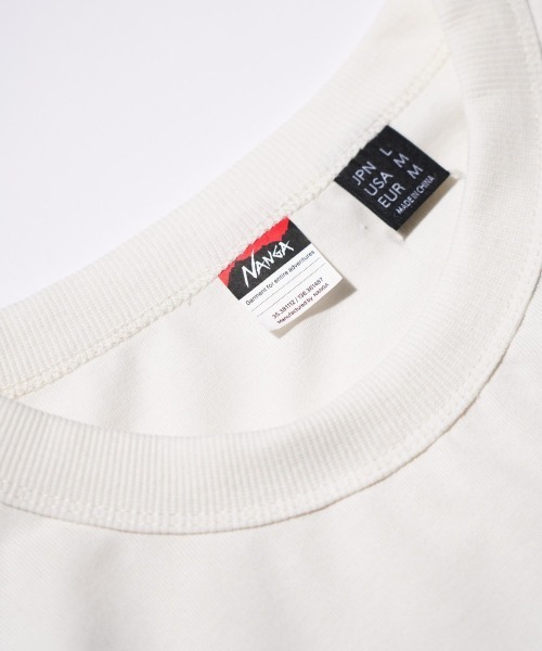 NANGA(ナンガ)の「NANGA / ナンガ ECOHYBRID TEE (SBM PT) エコハイブリッドティー(Tシャツ/カットソー・メンズ・ブラック/ホワイト/ピンク/ネイビー・MEDIUM/LARGE/X-LARGE)」の7枚目の写真