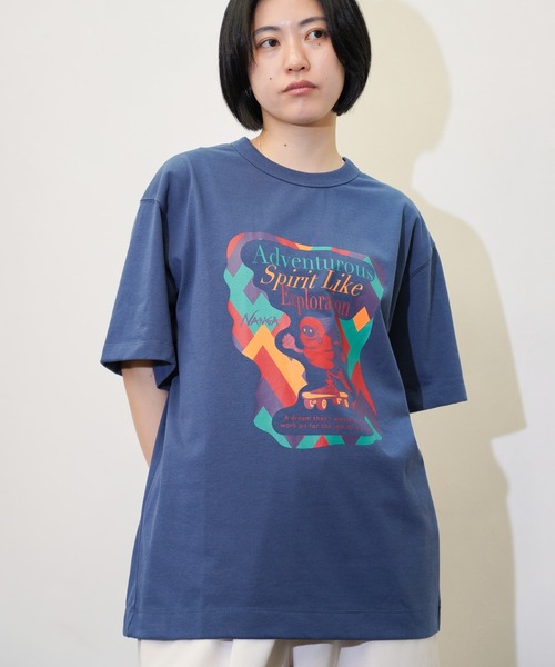 NANGA(ナンガ)の「NANGA / ナンガ ECOHYBRID TEE (SBM PT) エコハイブリッドティー(Tシャツ/カットソー・メンズ・ブラック/ホワイト/ピンク/ネイビー・MEDIUM/LARGE/X-LARGE)」の22枚目の写真