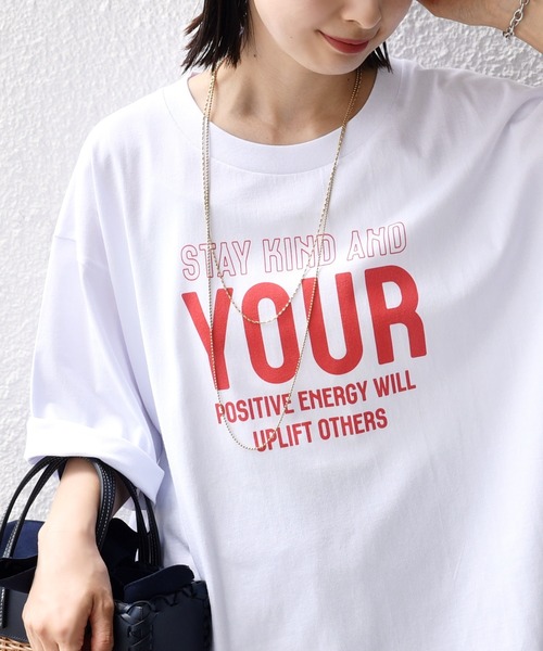 SHIPS.me(シップスミー)の「【ZOZO限定】SHIPS.me:ビッグ ワード プリント TEE(Tシャツ/カットソー・レディース・ホワイト系その他/ホワイト×レッド/ブラック×ホワイト/ブラック系その他・L/M/S/XL)」の13枚目の写真