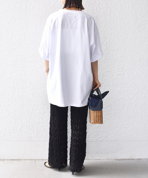 SHIPS.me(シップスミー)の「【ZOZO限定】SHIPS.me:ビッグ ワード プリント TEE(Tシャツ/カットソー・レディース・ホワイト系その他/ホワイト×レッド/ブラック×ホワイト/ブラック系その他・L/M/S/XL)」の7枚目の写真