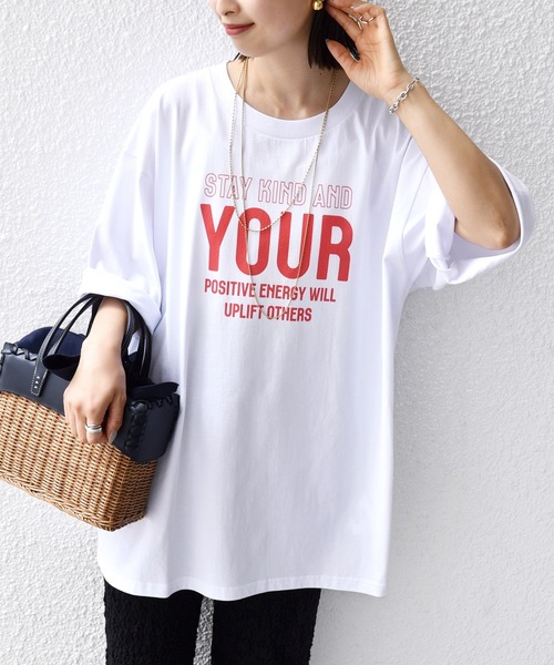SHIPS.me(シップスミー)の「【ZOZO限定】SHIPS.me:ビッグ ワード プリント TEE(Tシャツ/カットソー・レディース・ホワイト系その他/ホワイト×レッド/ブラック×ホワイト/ブラック系その他・L/M/S/XL)」の9枚目の写真
