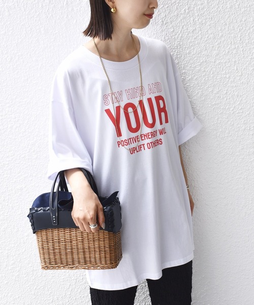 SHIPS.me(シップスミー)の「【ZOZO限定】SHIPS.me:ビッグ ワード プリント TEE(Tシャツ/カットソー・レディース・ホワイト系その他/ホワイト×レッド/ブラック×ホワイト/ブラック系その他・L/M/S/XL)」の12枚目の写真