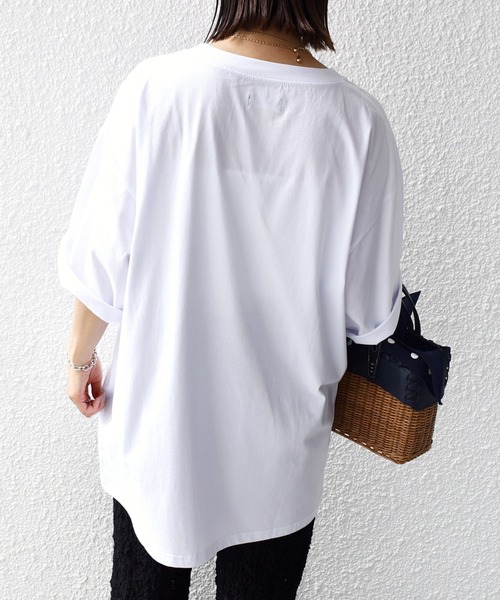 SHIPS.me(シップスミー)の「【ZOZO限定】SHIPS.me:ビッグ ワード プリント TEE(Tシャツ/カットソー・レディース・ホワイト系その他/ホワイト×レッド/ブラック×ホワイト/ブラック系その他・L/M/S/XL)」の11枚目の写真