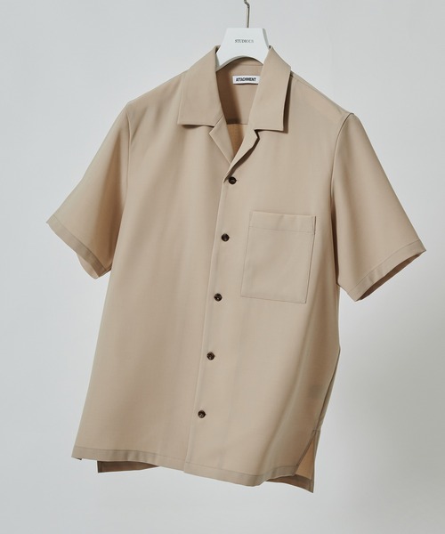 2025年新作 ATTACHMENT】別注 SUMMER OPEN COLLAR S/S SHIRTS（シャツ トップス