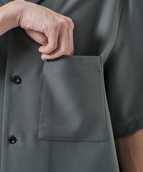 ATTACHMENT（アタッチメント）の「【ATTACHMENT/アタッチメント】〈別注〉WASHABLE SUPER EASY SHIRTS（シャツ/ブラウス・メンズ・ダークグレー/ベージュ/ブラック・1/2）」の18枚目の写真